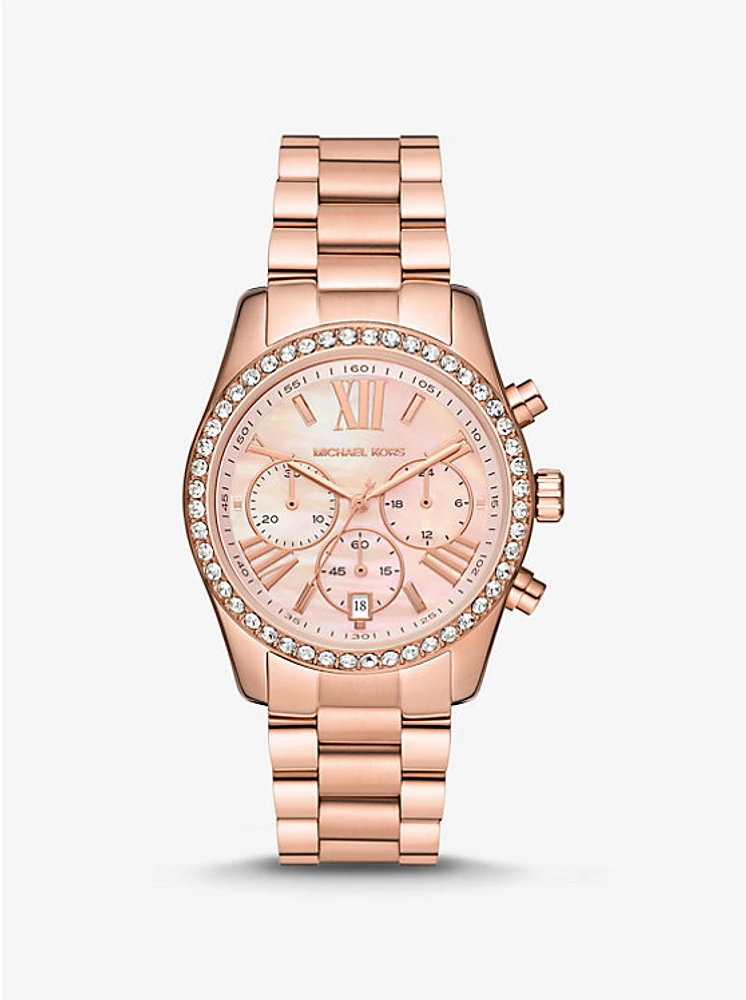 Lexington Pavé Rose Gold-Tone Watch