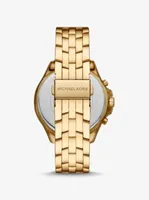 Oversized Pilot Pavé Gold-Tone Watch