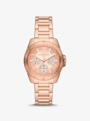 Mini Alek Pavé Rose Gold-Tone Watch