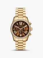 Lexington Pavé Gold-Tone Watch