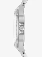 Mini Lennox Pavé Silver-Tone Watch