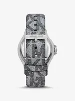 Lennox Pavé Silver-Tone and Logo Watch