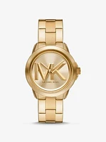 Oversized Brynn Gold-Tone Watch