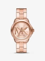 Oversized Brynn Rose Gold-Tone Watch