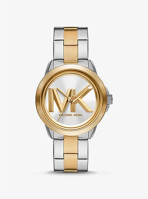 Reloj Brynn oversize en dos tonos