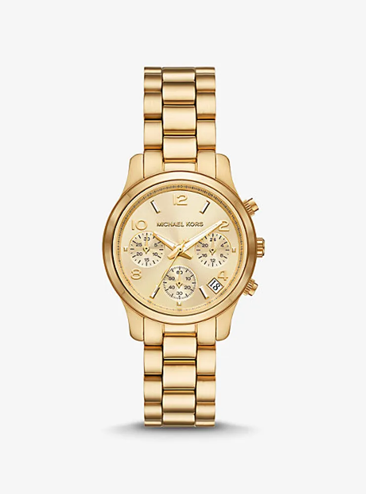 Mini Runway Gold-Tone Watch