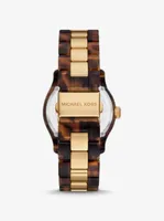 Runway Gold-Tone and Tortoiseshell Acetate Watch