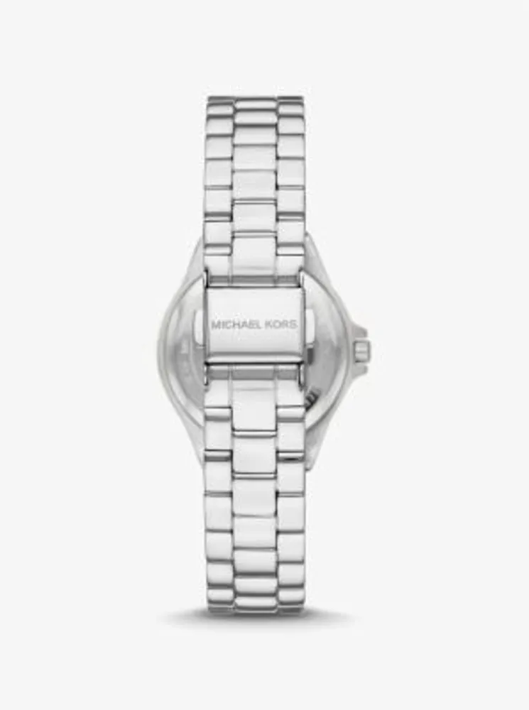 Mini Lennox Pavé Silver-Tone Watch