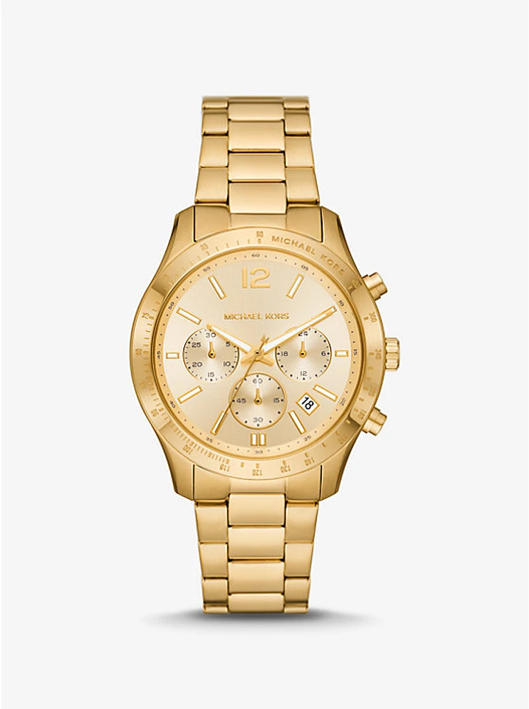 Oversized Berkley Gold-Tone Watch