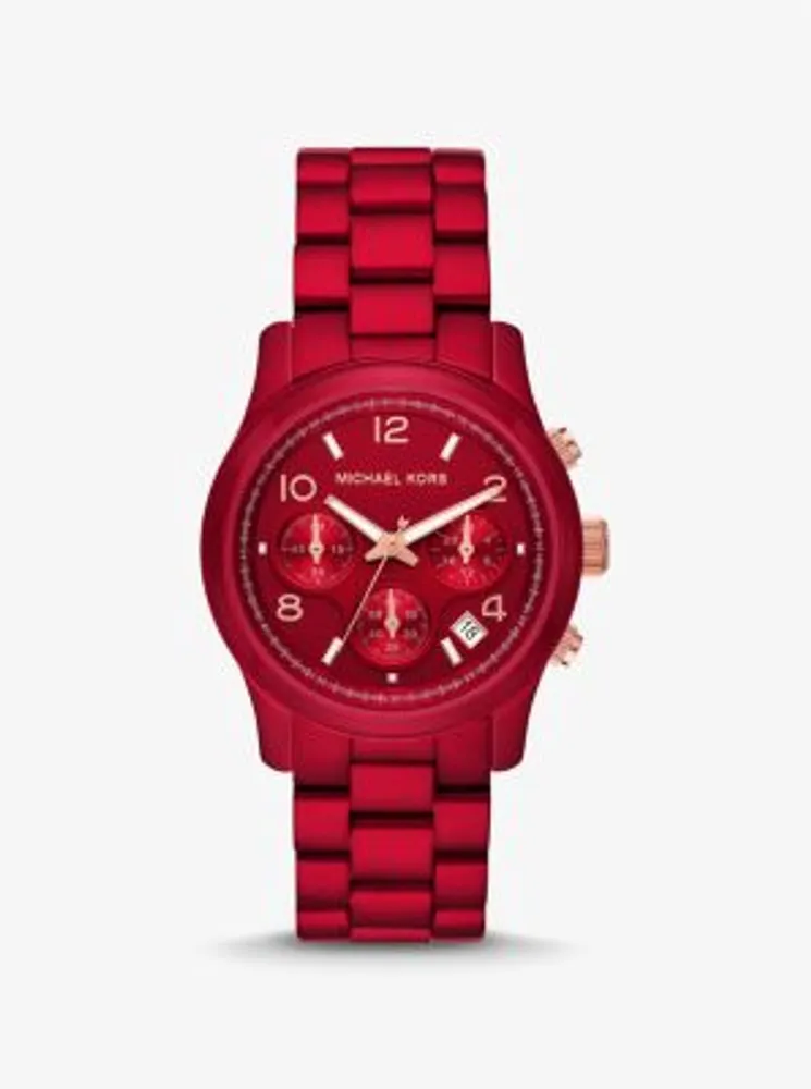 Runway Red-Coated Watch