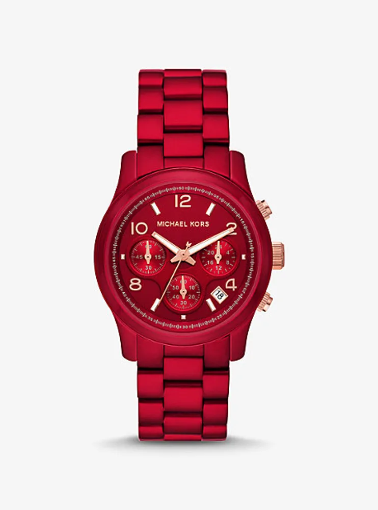 Runway Red-Coated Watch