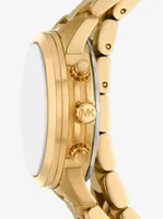 Runway Gold-Tone Wrap Watch