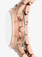 Runway Rose Gold-Tone Wrap Watch