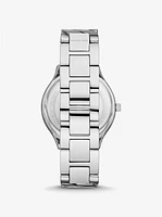 Slim Runway Silver-Tone Curb-Link Watch