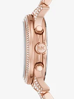 Runway Pavé Rose Gold-Tone Watch