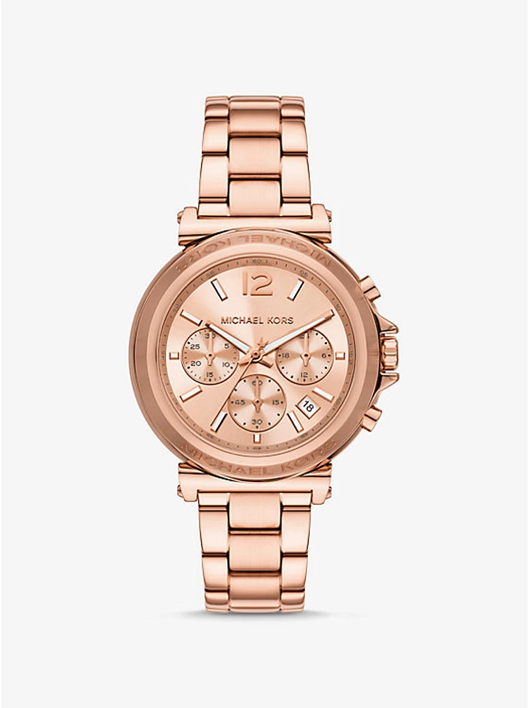 Oversized Maren Rose Gold-Tone Watch