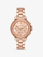 Oversized Maren Rose Gold-Tone Watch