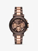 Oversized Maren Two-Tone Watch