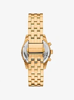 Mini Bryant Pavé Gold-Tone Watch