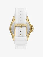 Oversized Everest Gold-Tone and Silicone Watch