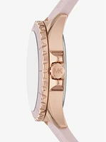 Oversized Everest Rose Gold-Tone and Silicone Watch