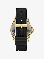 Oversized Everest Gold-Tone and Silicone Watch