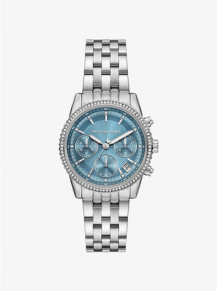Mini Ritz Silver-Tone Watch