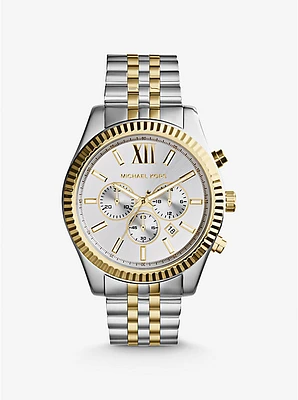 Oversized Lexington Two-Tone Watch