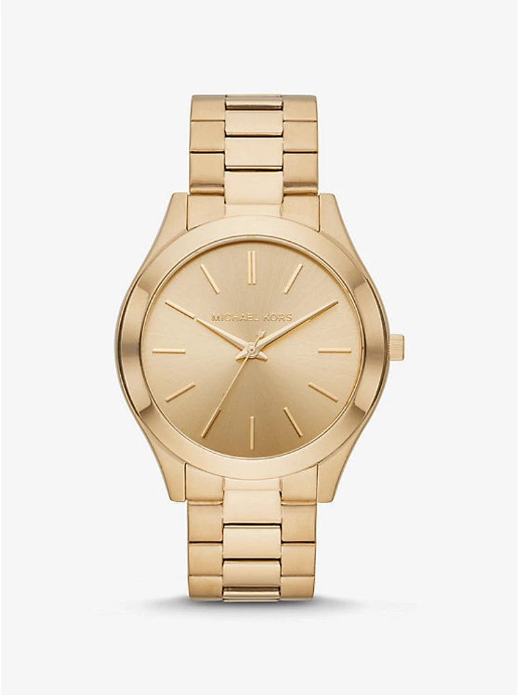 Oversized Aspyn Gold-Tone Watch