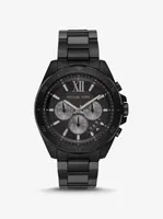 Oversized Brecken Black-Tone Watch