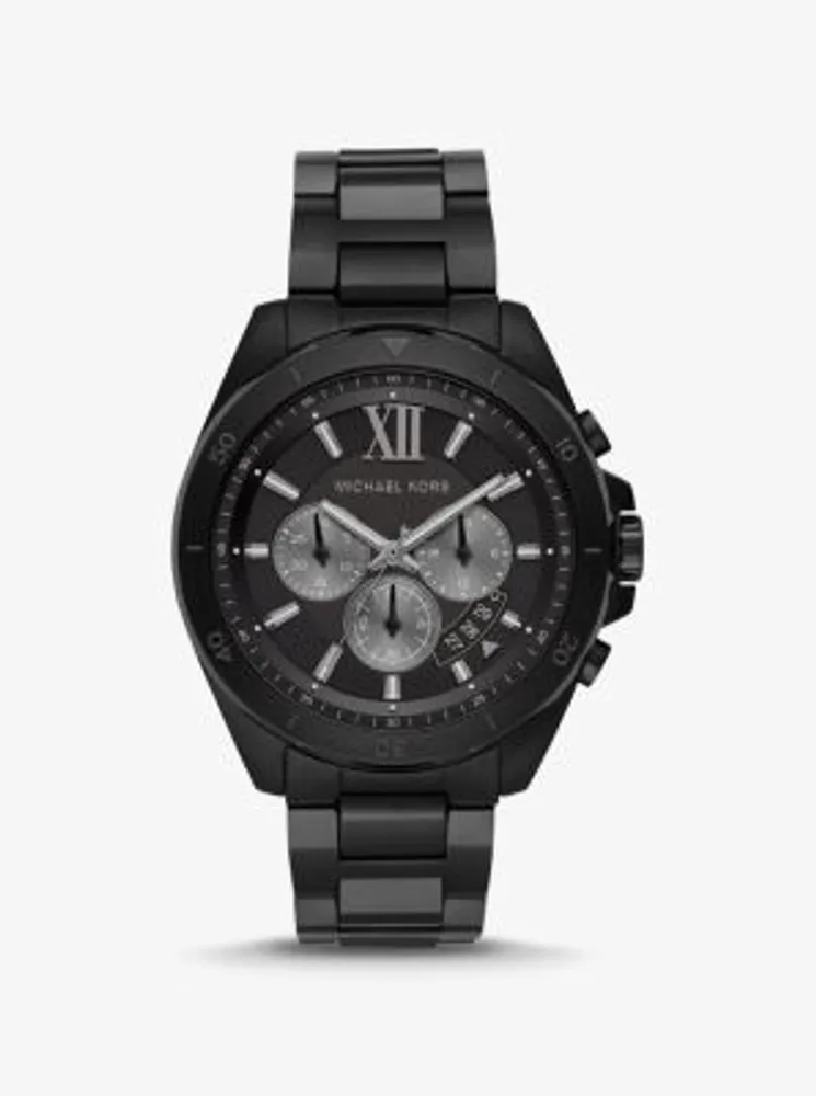 Oversized Brecken Black-Tone Watch