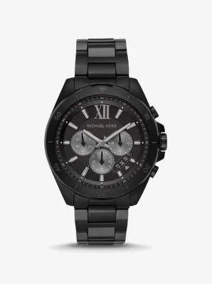 Oversized Brecken Black-Tone Watch