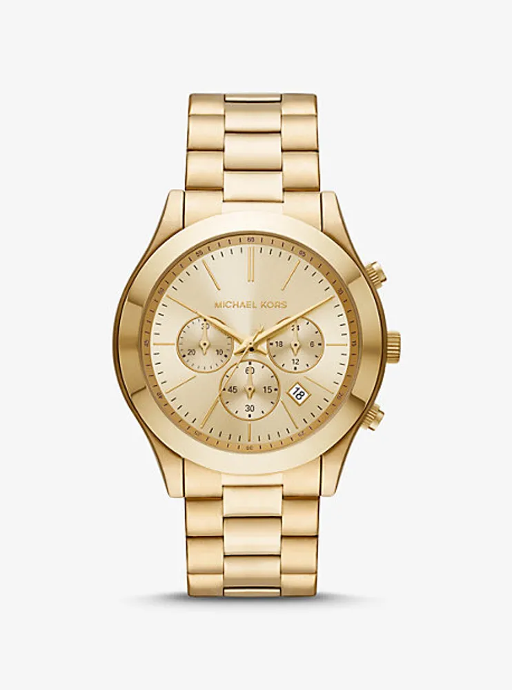 Oversized Slim Runway Gold-Tone Watch