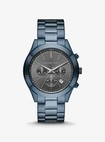 Oversized Slim Runway Blue-Tone Watch