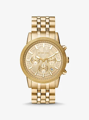 Oversized Hutton Gold-Tone Watch