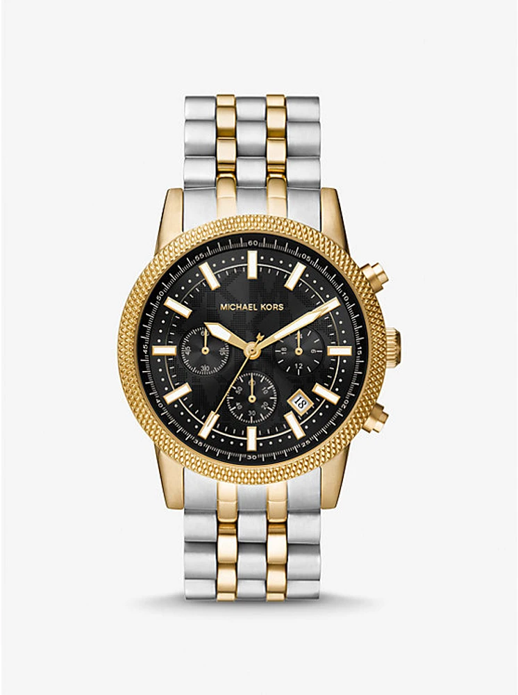 Oversized Hutton Two-Tone Watch