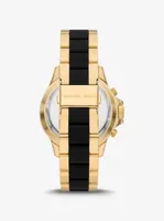 Oversized Everest Gold-Tone and Silicone Watch