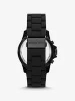 Oversized Everest Black-Tone and Silicone Watch