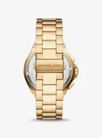 Oversized Lennox Pavé Gold-Tone Watch