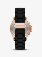 Oversized Everest Rose Gold-Tone and Silicone Watch