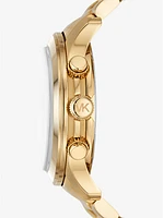 Reloj Runway oversize en tono dorado