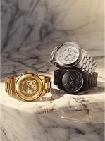 Reloj Runway oversize en tono dorado