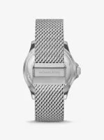 Oversized Slim Everest Silver-Tone Mesh Watch