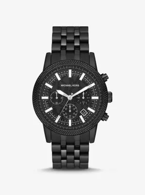Oversized Hutton Black-Tone Watch