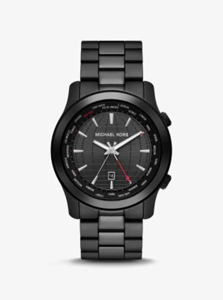 Oversized Runway Black-Tone Watch