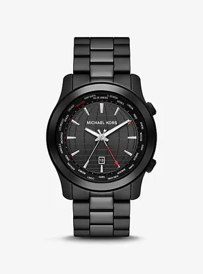 Oversized Runway Black-Tone Watch
