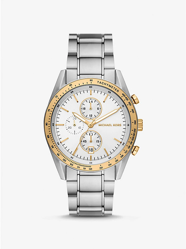 Oversized Warren Two-Tone Watch