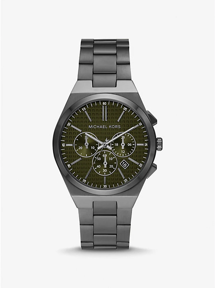 Oversized Lennox Gunmetal Watch