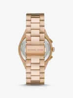 Oversized Lennox Beige Gold-Tone Watch