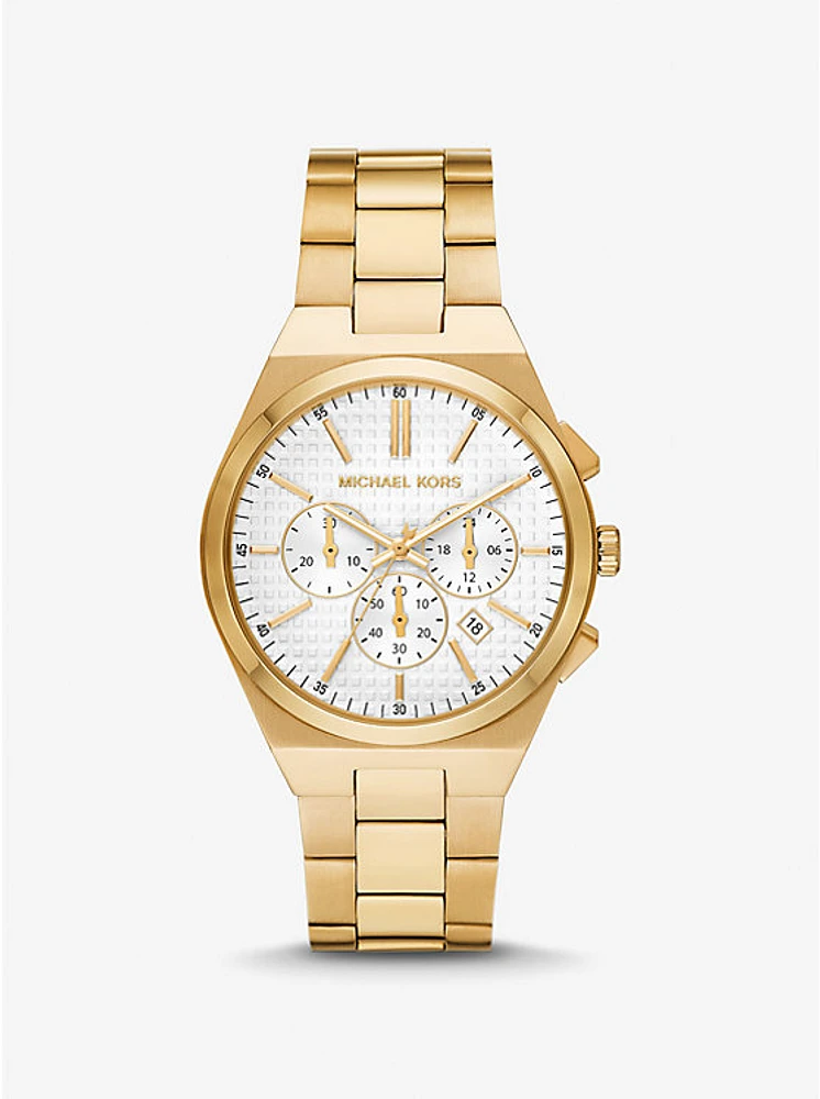 Oversized Lennox Gold-Tone Watch